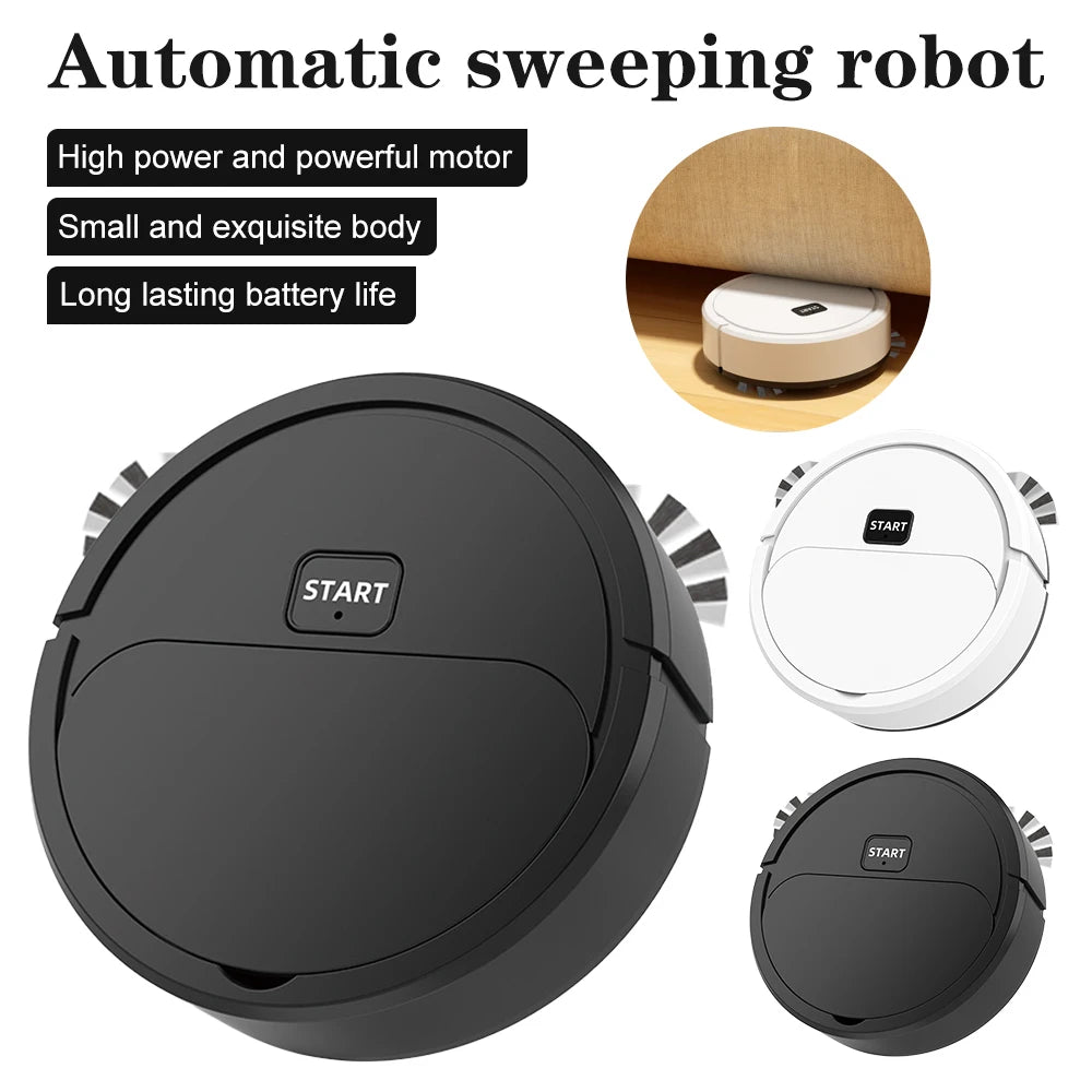 Household Automatic Sweeper 3-in-1 Dry Wet Use Mini Sweeping Robot USB Rechargeable Vacuum Cleaner Silent Floor Cleaning Machine