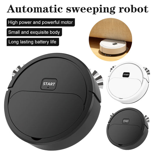 Household Automatic Sweeper 3-in-1 Dry Wet Use Mini Sweeping Robot USB Rechargeable Vacuum Cleaner Silent Floor Cleaning Machine