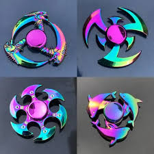 Colorful Alloy Fidget Spinner Electroplating Toy